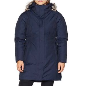 The North Face Arctic Parka HyVent Hooded Jacket Ocean Blue Women size XL